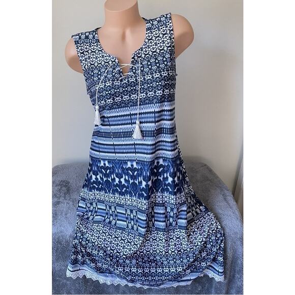 One World Boho Style Shift Dress Size Small - Picture 1 of 8